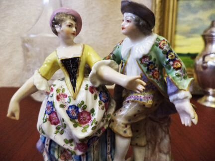 Старинная статуэтка 19 век, антик Франция, Samson