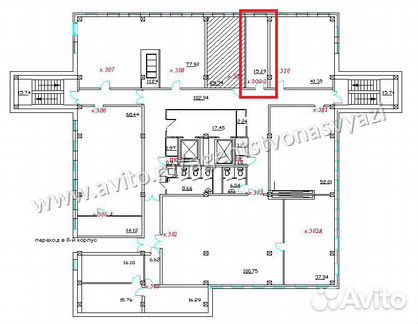 Сдам офис №309-2 / 15.19м² / 3/9 эт / 28 налоговая