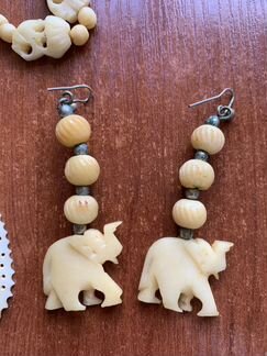 Винтажные ожерелье и серьги