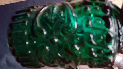 Графин изумрудное стекло