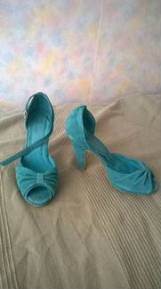 Босоножки Laredoute, soft grey, мятного цвета