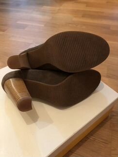 Туфли замшевые коричневые замшевые