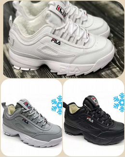 Зимние кроссовки fila disruptor 3 цвета