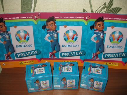 Наклейки по коллекции Panini Евро 2020 Preview