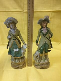 Статуэтки Пара Охотники Германия бисквит