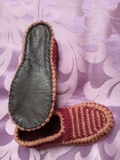 Детские теплые тапочки