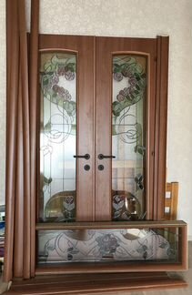Межкомнатные двери с виражами, б/у
