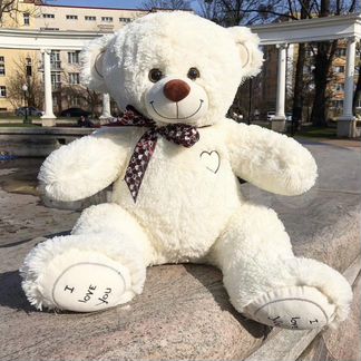 Плюшевый мишка 80см, есть доставка