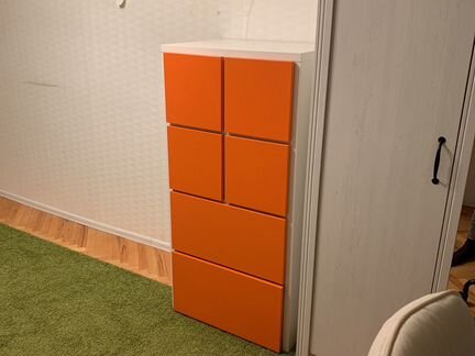 Стеллаж полки оранжевый
