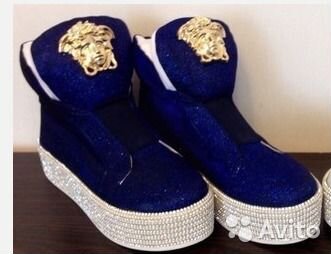 Обувь синяя