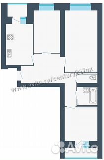 3-к квартира, 80.9 м², 2/10 эт.