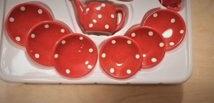 Кукла, севиз чайный фарфор большой 15 предметов