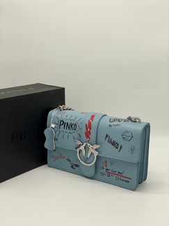 Новая женская сумка клатч Pinko голубая