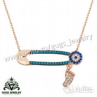 Золотой кулон с бриллиантами