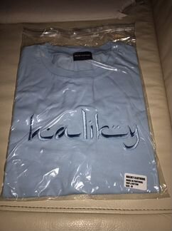 Haliky Blue Arabic Logo Tee