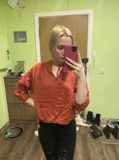 Рубашка женская uniqlo xs