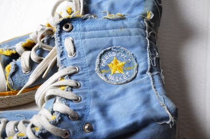 Кеды джинсовые высокие Freestyle Basket, Б/У